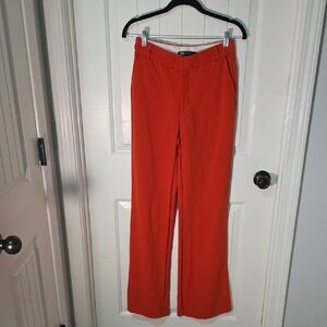 Zara Women's Bright Orange Trousers